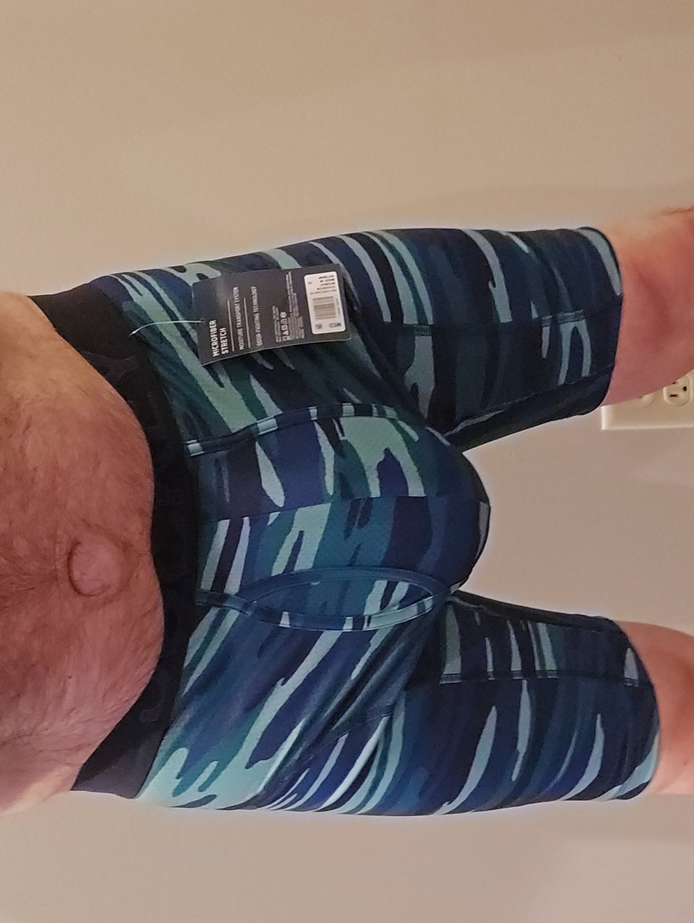 Jockey Blue and Green Striped Boxer Briefs
